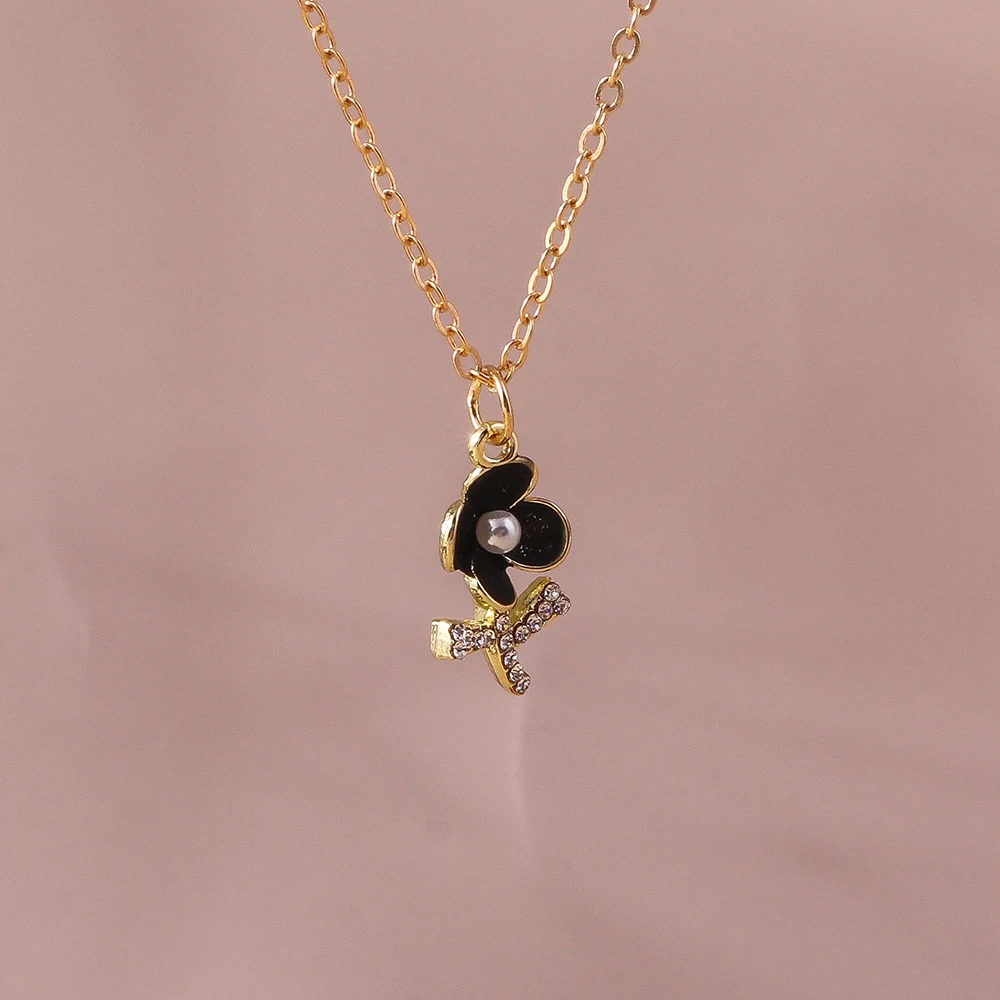 Aihua Gold Farbe Y2K Kristall Tier Herz Halskette Kpop Schlüsselbein Kette Halsketten für Frauen Mädchen Neue Trend Party Schmuck Geschenke – Detail 17