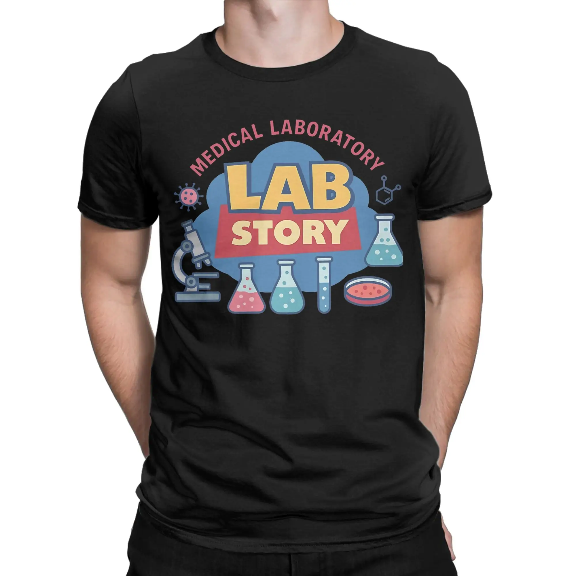 Men T-Shirts 2026 Lab Week Medical Lab Technician Novelty 100% Cotton Tee Shirt Short Sleeve  T Shirts O Neck Tops Gift Idea