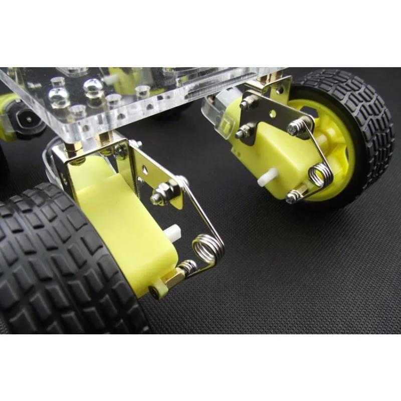 4WD suspension car chassis intelligent car shock absorption and shock-absorbing battery box DIY car intelligent car chassis