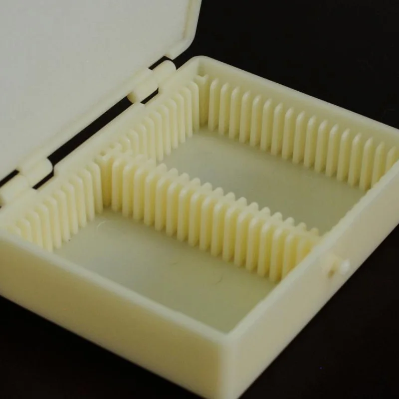 Imagem -06 - Caixa de Armazenamento de Fatia de Lâminas de Microscópio de Plástico Universal