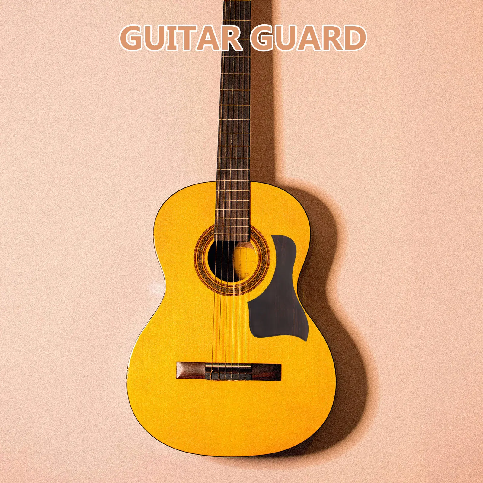 

Acoustic Guitar Pickguard Replacement Durable PVC Scratch Plate Protective Decorative Folk Guitar Protector Plastic Pickguard