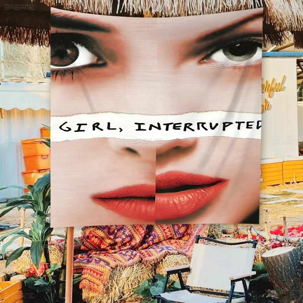 

Girl Interrupted Banner INS Style Outdoor Party Decoration Atmosphere Flag