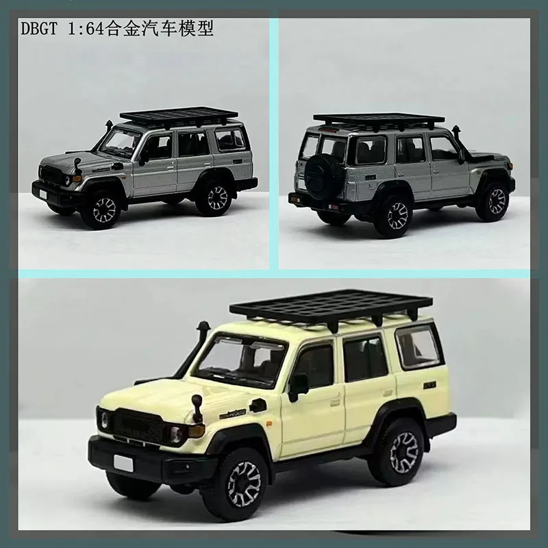 

Модель DBGT 1/64: Внедорожник Toyota Land Cruiser LC70, литая модель автомобиля, сувенир, коллекционный предмет, подарок для хобби.
