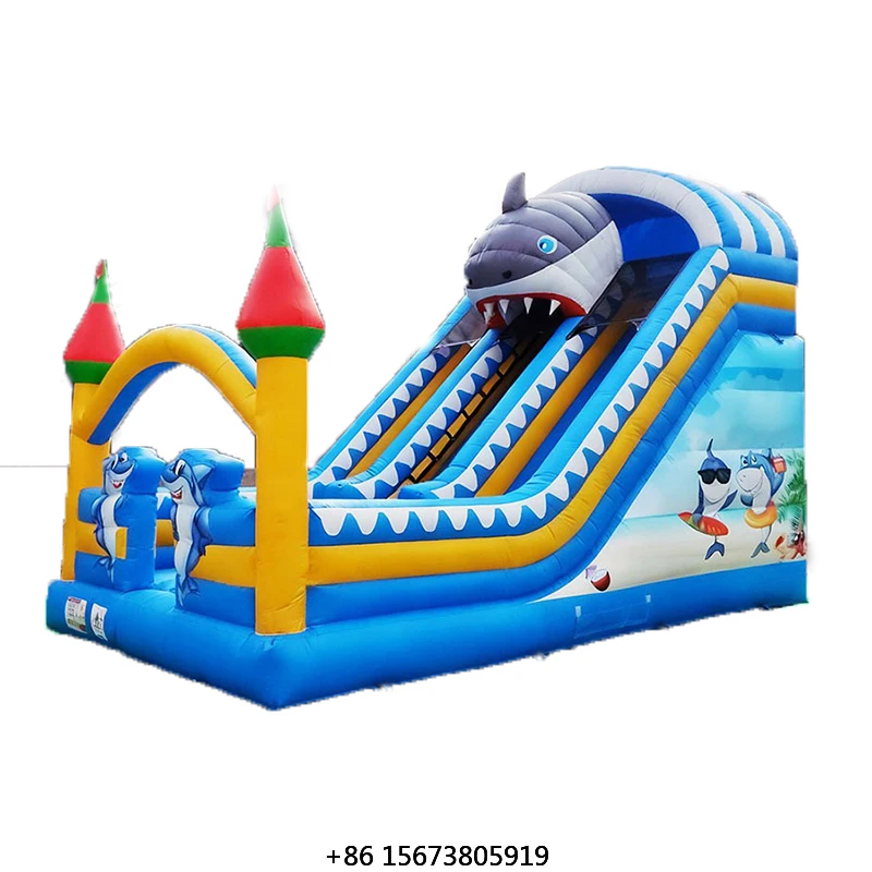 Rentable Small Inflatable Slide Outdoor Thick PVC Inflatable Castle for Kids Birthday Parties and Playground Fun