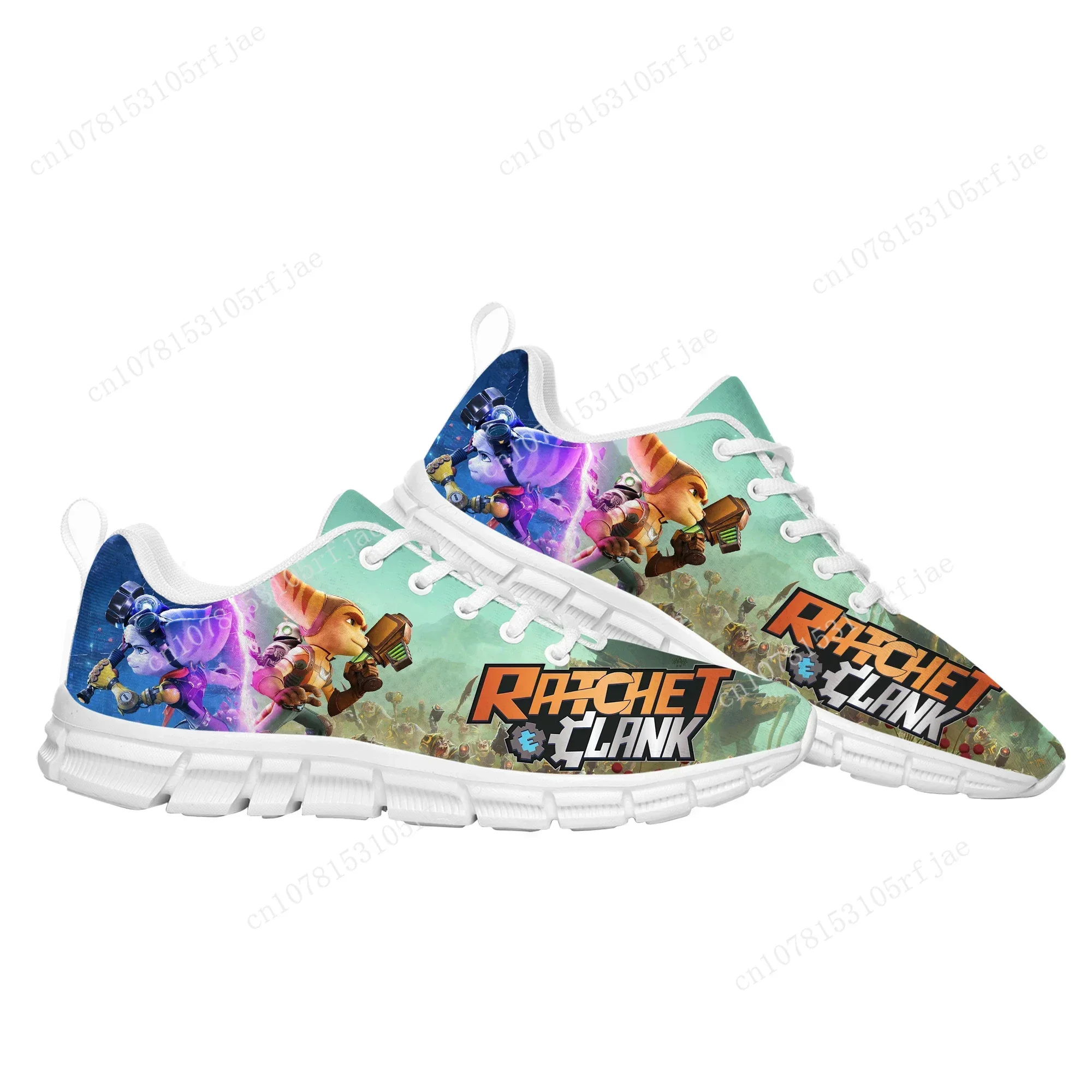 Ratchet & Clank Rift Apart Sports Custom Shoes Cartoon Game Mens Womens  Sneaker Tailor Made Couple Built Shoes