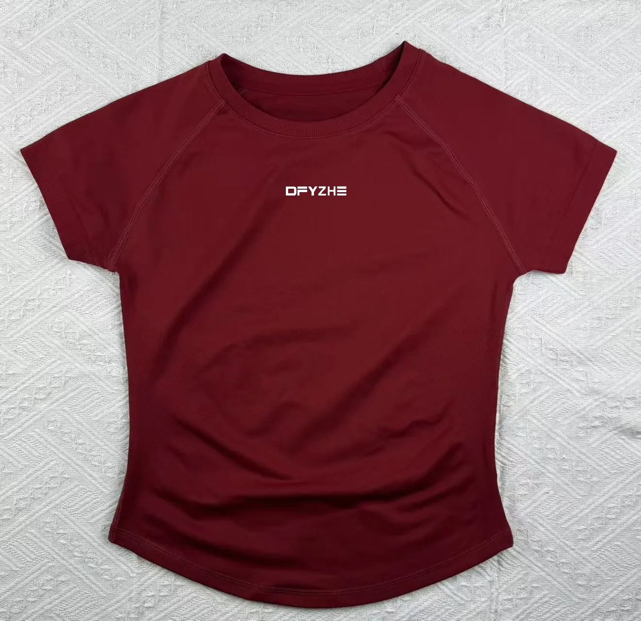DFYZHE Impact top met korte mouwen Dames hardloopsport-T-shirt Zomer korte mouw ronde hals elastische yoga fitness top ademend