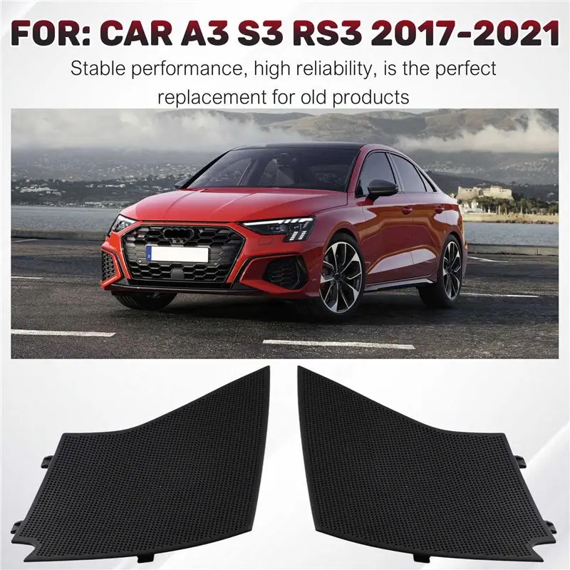 AEA7-1Pair Front Door Speaker Protective Cover 8V3035409A, 8V3035410A For A3 S3 RS3 2017-2021