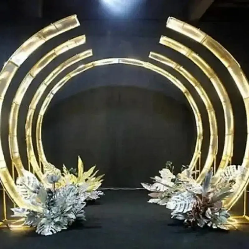 

Iron Wedding Stage Hall Arches Props, Road Guide, Sunshine Board Arch For Outdoor Lawn Wedding Backdrops Decoration 2-7pcs
