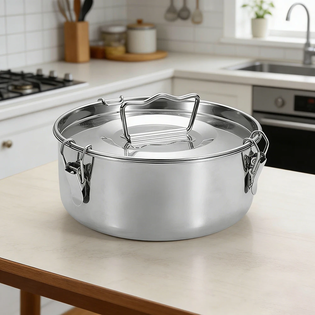 Sturdy Flan Pan With Lid/Handle Multi-Function & Application For Pudding