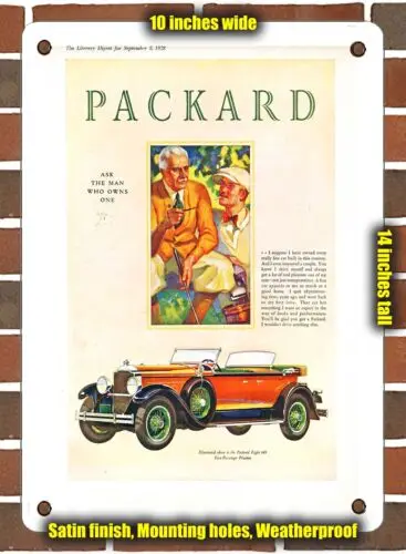 METAL SIGN - 1929 Packard Eight 645 Five Passenger Phaeton - 10x14 Inches