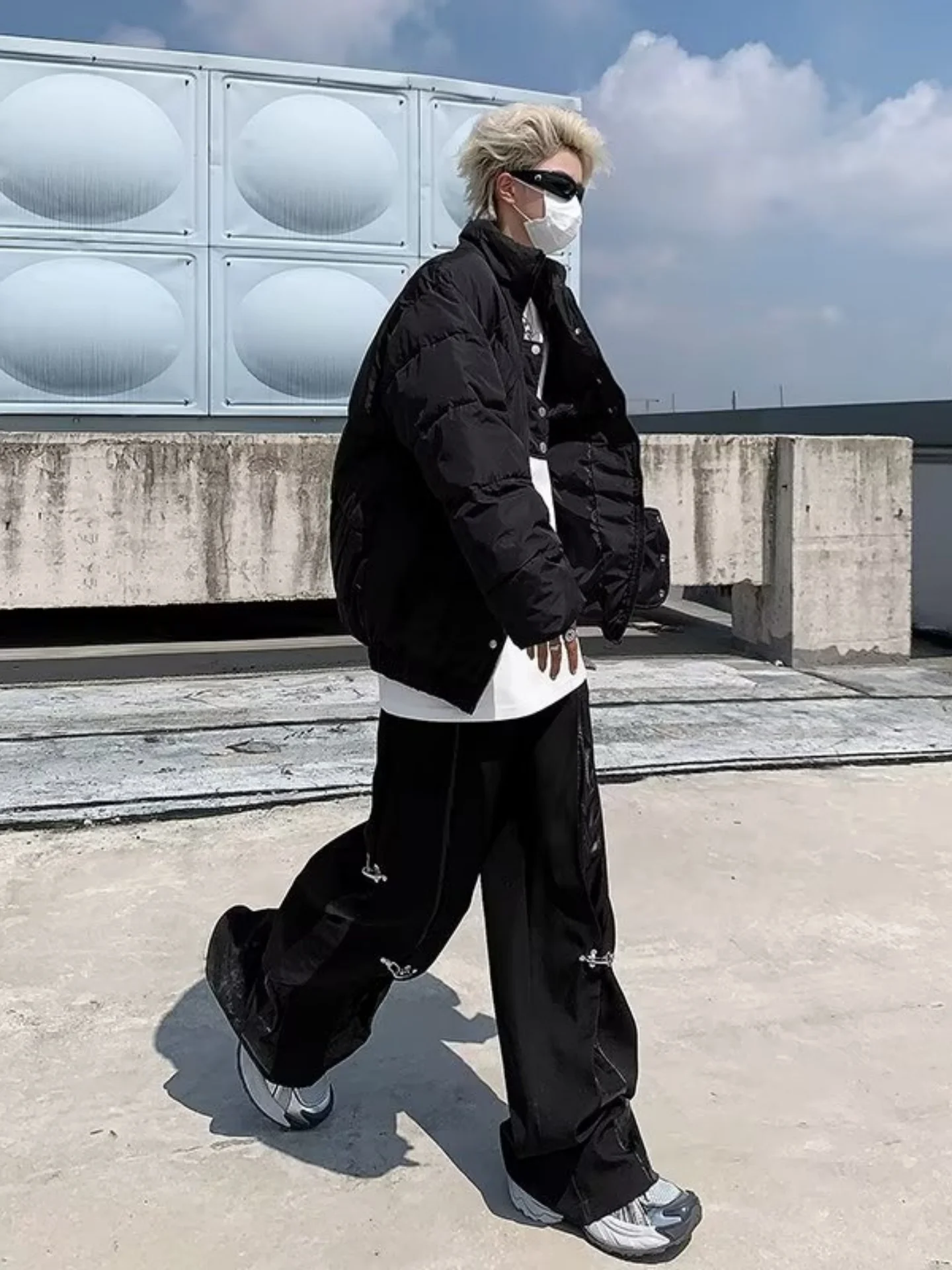 

Bla Flight Jaet Men's ort Sle Baseball Cotton Clothes Durable Zipper Closure Warmth Teenagers Faion Winter Coat