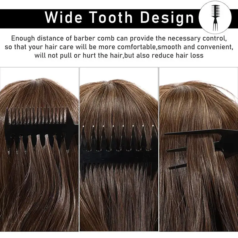 Volumenverstärkender Breitzehniger Haarwurzel-Hebekamm für Haarstyling und Entwirrung, geeignet für dickes, welliges Haar, Haushalts- und Salonwerkzeuge – Detail 11