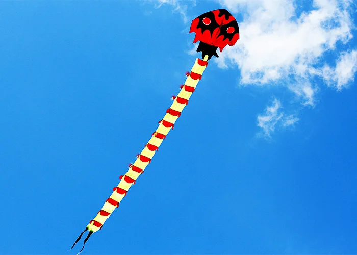 Outdoor Fun Strong 8M Huge Centipede Kite  Beginner Kites  Adults Come With String And Handle Good Flying