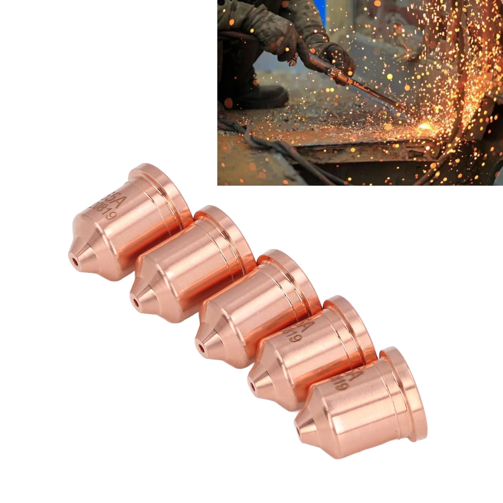 220819 Plasma Elektrode Tip Messing 220819 Plasma Elektrode Tip Set Voor Pmx 65 85 105 65a 220819 Plasma Tip Snijpunt