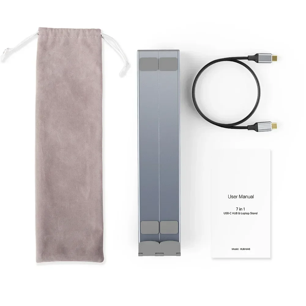 Многофункциональный настольный держатель для ноутбука 7 в 1, подставка USB Type C, HDMI-совместимая для MacBook Air 13 HP Star Book Redmi Book 16/14