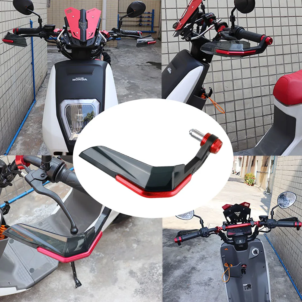 รถจักรยานยนต์มือยามWindproof Falling Protector Handguardsสําหรับรถจักรยานยนต์สกู๊ตเตอร์Mountain E-Bikeอลูมิเนียมอัลลอยด์ABS