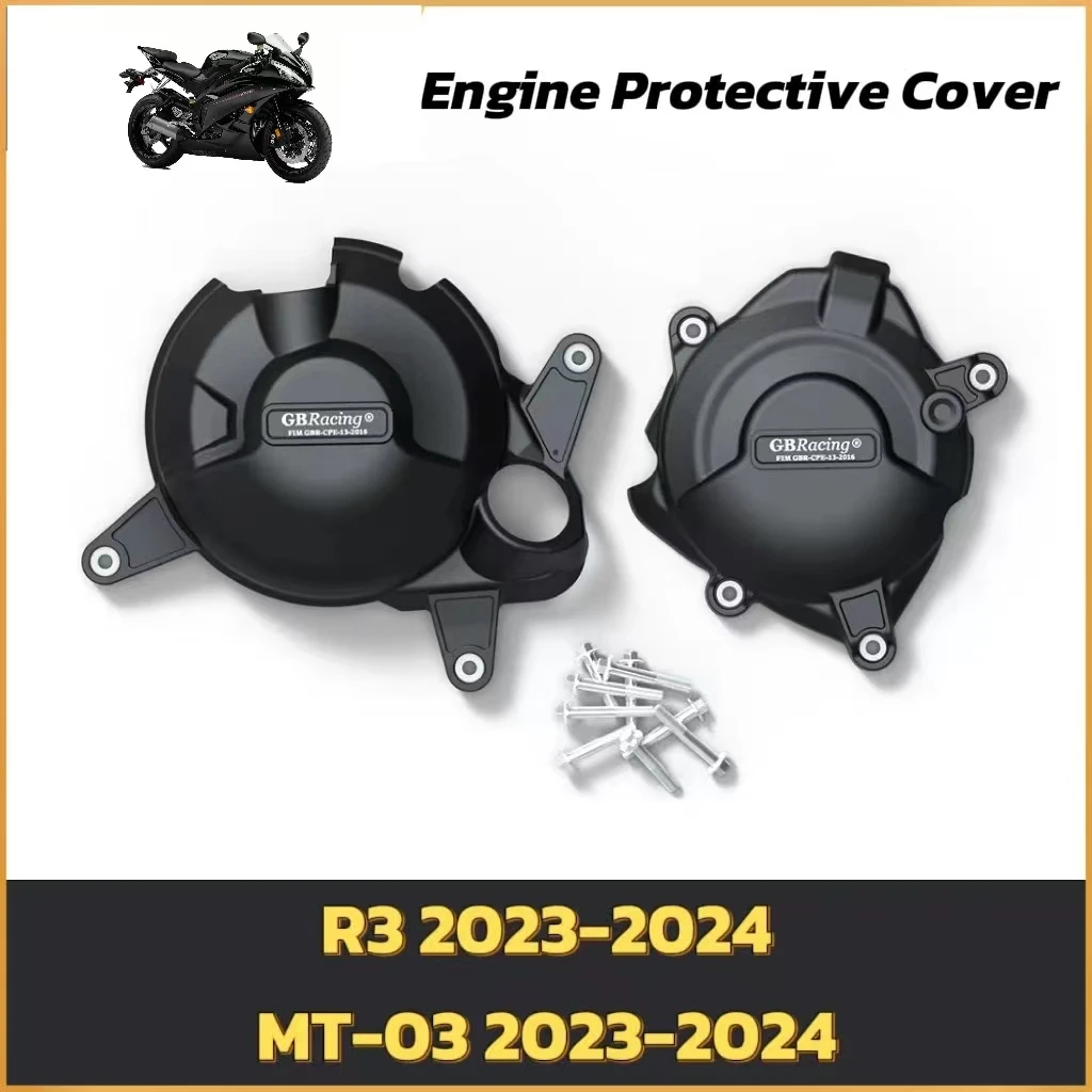 

for Yamaha R3 2020-2024 MT-03 2023-2024) Engine guard cove Motorcycle Engine Protection Cover
