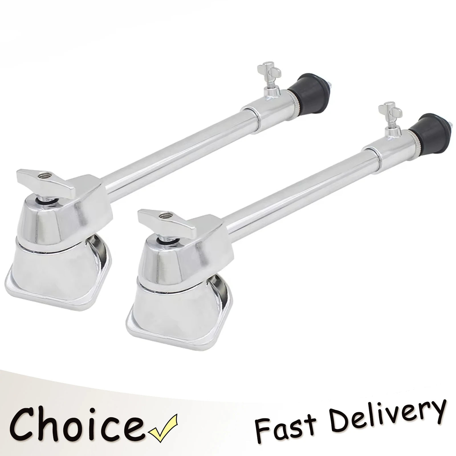 SLADE 2 Pcs Drum Legs Set Thigh Drums Drum Stand Bass Drum Foot Spurs Legs Drum Bottom Support Leg Percussion Instruments Parts