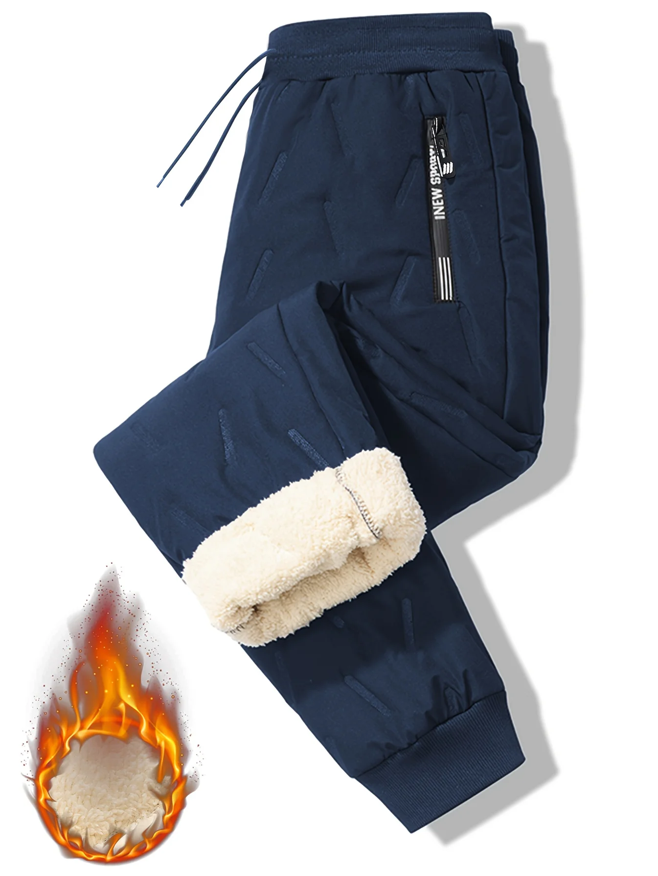 Winter Herren Warme Sporthosen Schwarze Cargohosen für Männer Trainingshosen Kleidung mit vielen koreanischen Bewertungen Slacks Arbeitskleidung – Detail 4