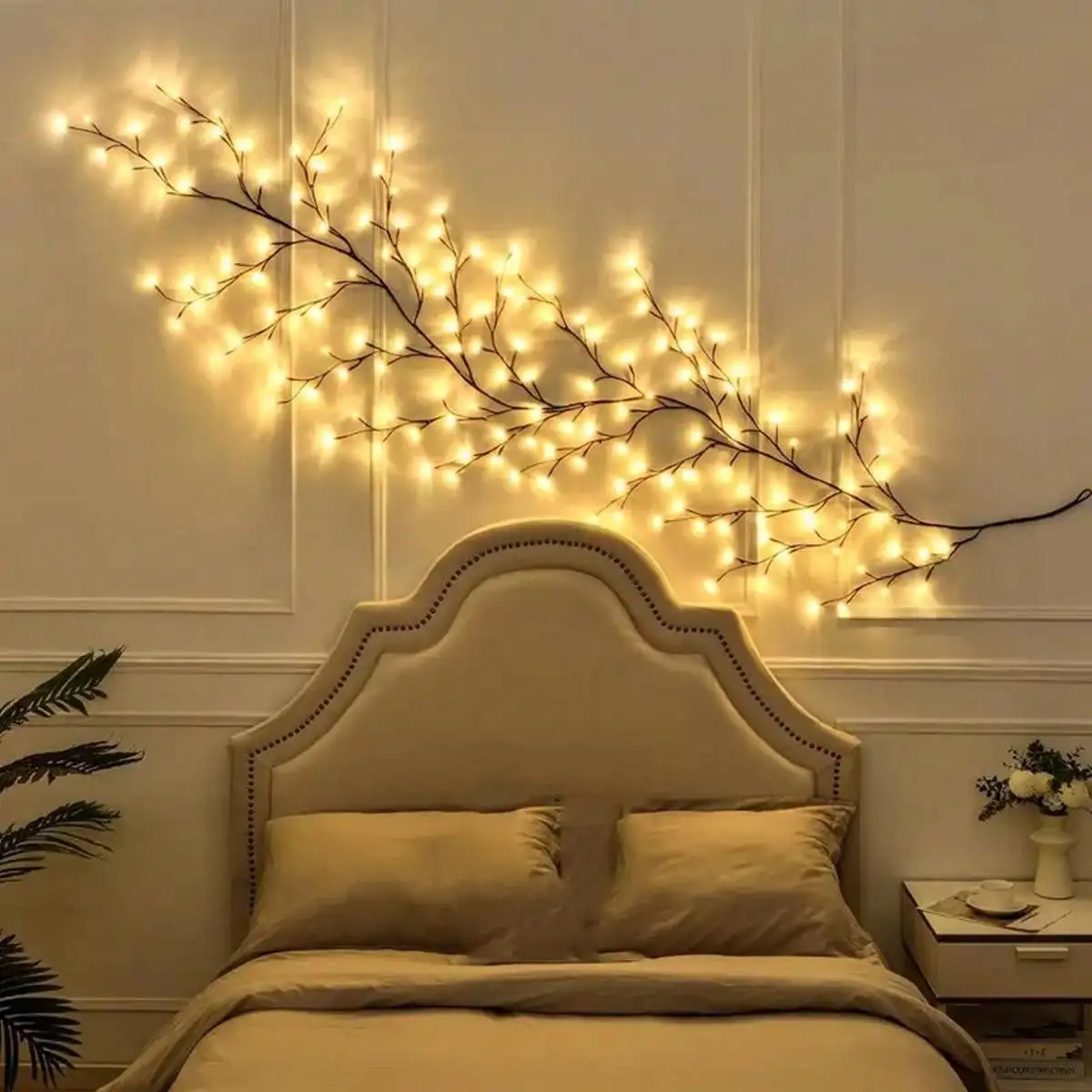 1PC 144LED USB Tree Vine Light String, 8 Modes, Suitable for Wedding, Interior, Party, and Gift Decoration