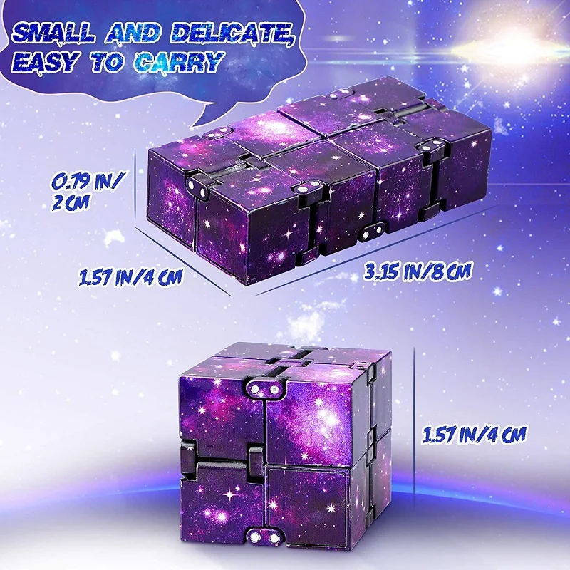 Infinity Cube Flip Thd juguetes juguete de ansiedad yemas de los dedos para juego rompecabezas antiestrés dedo mágico Fidget autismo regalos de mano niños