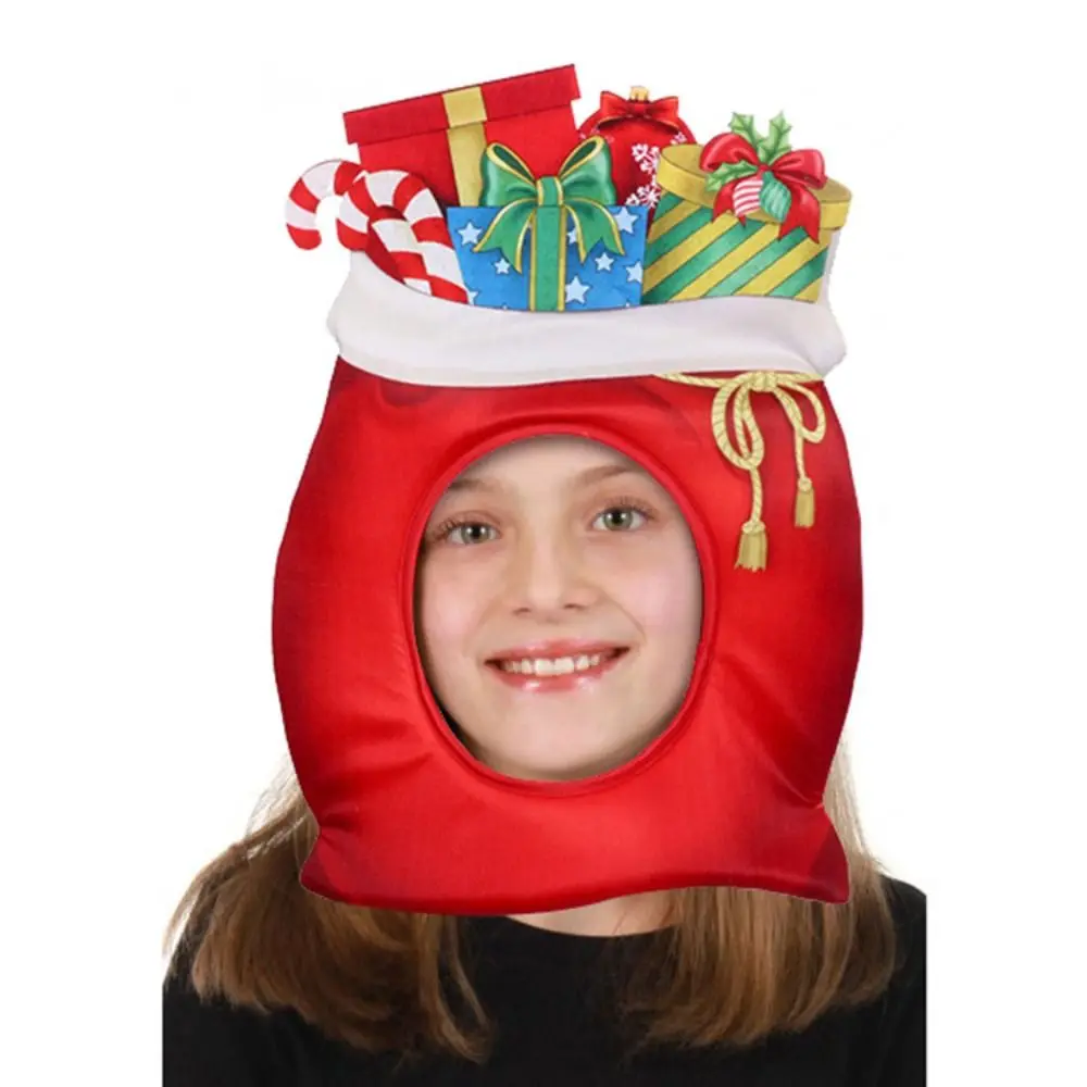 Capucha divertida para hombres, gorro de Cosplay de comida, accesorio de decoración de sombrero de Navidad, regalo de Navidad, juego de rol de Halloween