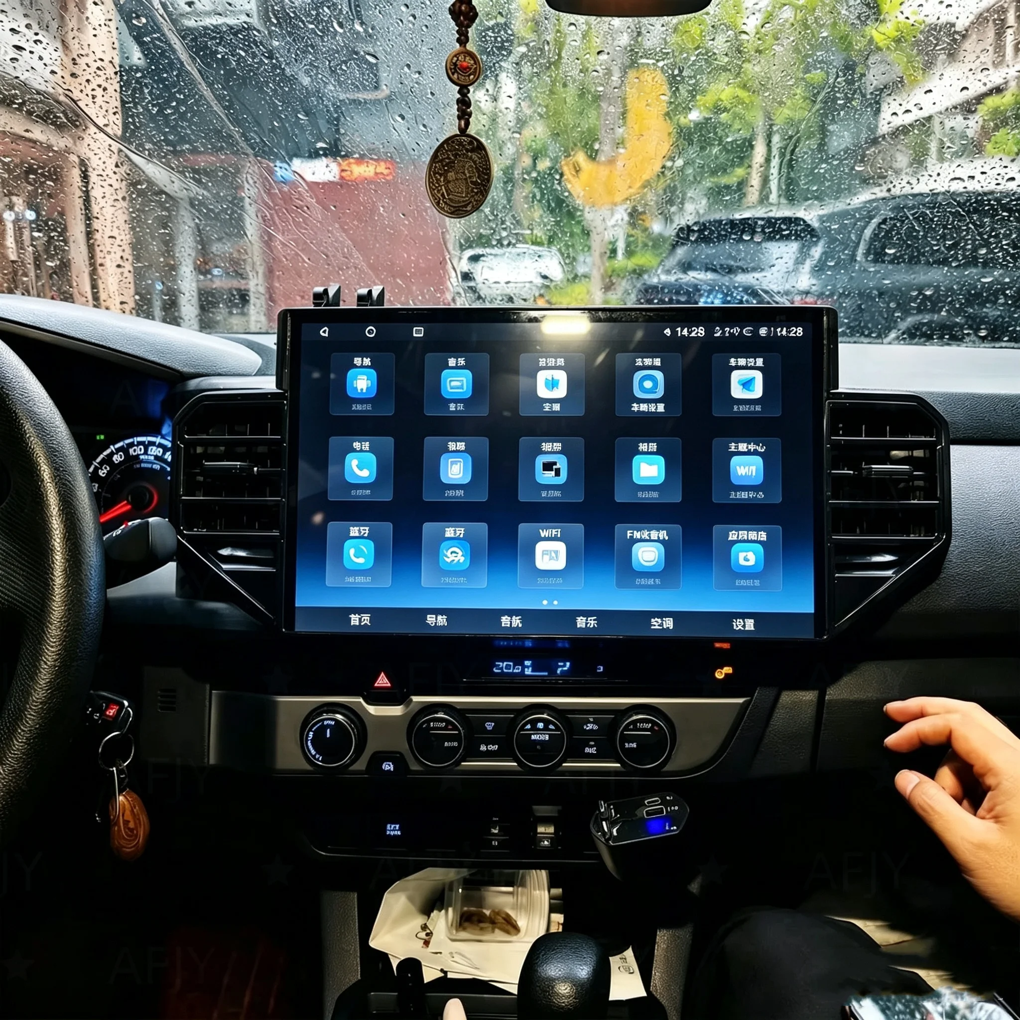 14.6 Inch Car Screen Android13 Car Radio For Toyota Tacoma 2016-2023 Touch Screen Car Multimedia Player GPS Navigation Head Unit