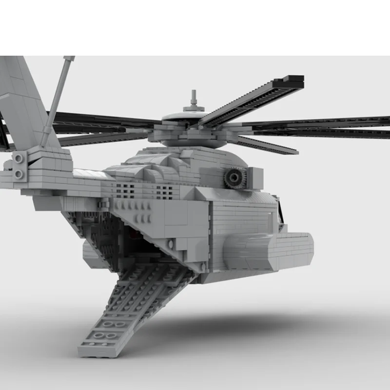 Moc Building Bricks Military CH-53 Fighter Model Technology Air Combat Fighter Model Block Toy DIY Assembly Christmas Gifts