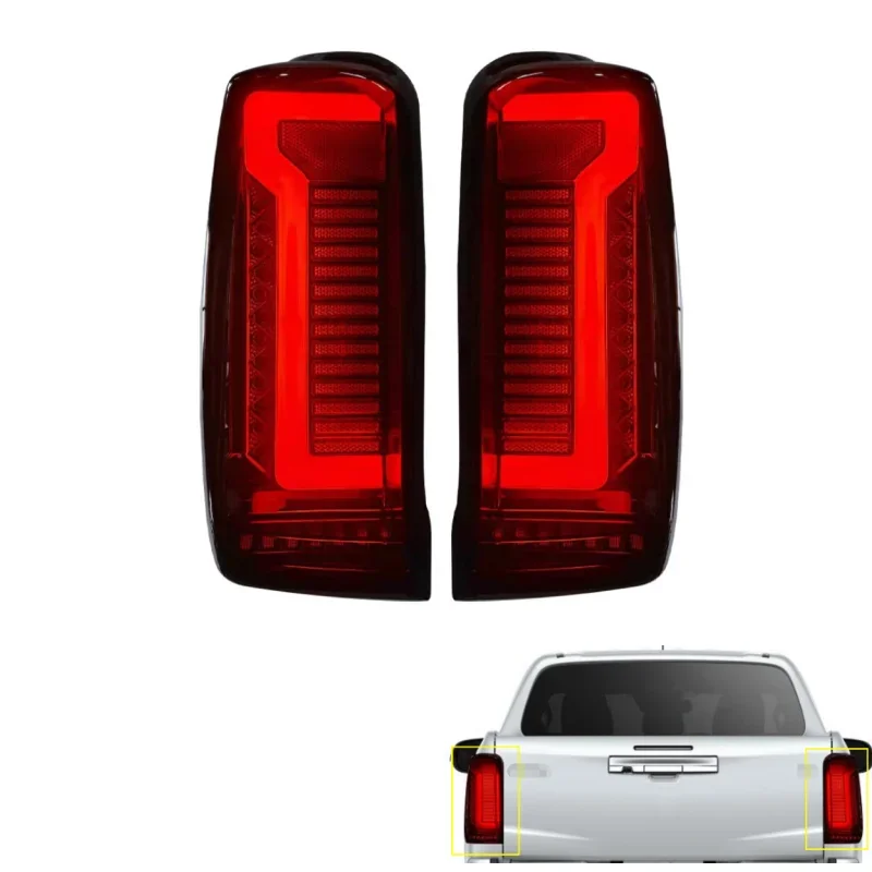 

Smoke LED Rear Tail Light Lamp Accessories For Triton L200 2019-2023