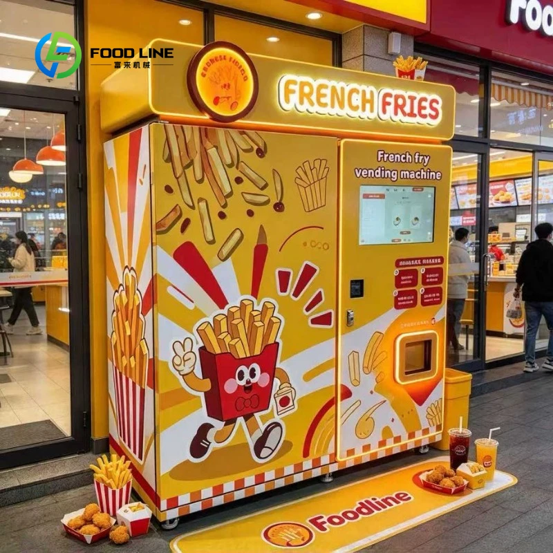 Touch Screen Electric Vandal-Proof Coin-Operated WiFi Smart Automatic French Fries Vending Machine