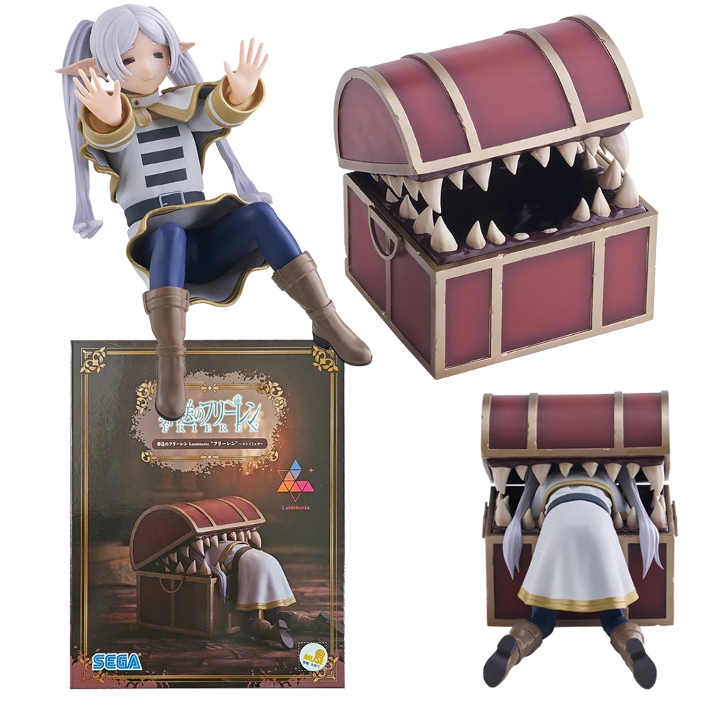 10 センチメートルアニメ Sousou の Frieren フィギュア Frieren 会う宝箱モンスタークリエイティブ模型玩具ギフト人形アクションフィギュア PVC