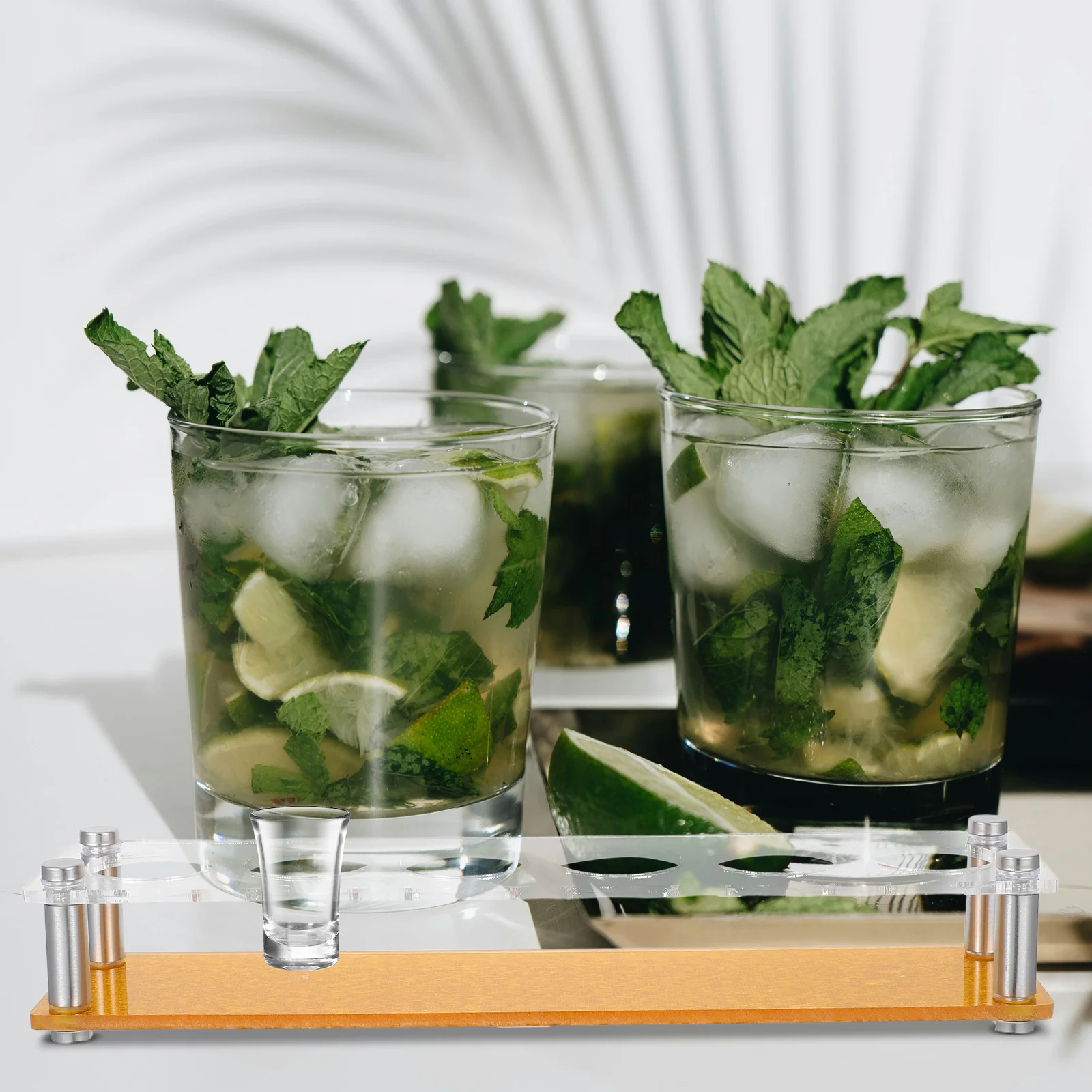 

Acrylic Beer Glass Rack Transparent Holder Desktop Shot Glass Organizer Home Bar Drinking Glasses Storage Display Stand