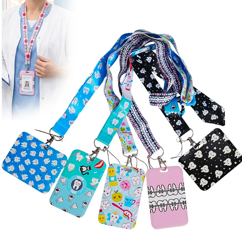 Nurse Lanyard Badge Holder Doctor ID Credit Card Case Neck Strap Card Holder Phone Rope Hospital Credentials Accessories Gift