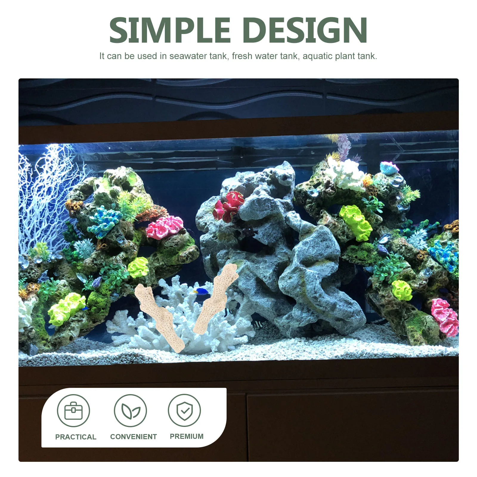 

Coral Bone Sand Aquarium Filter Media Crushed Corals Fish Tank Pond Fresh Saltwater Safe Pets Water Quality Impurities PH Living