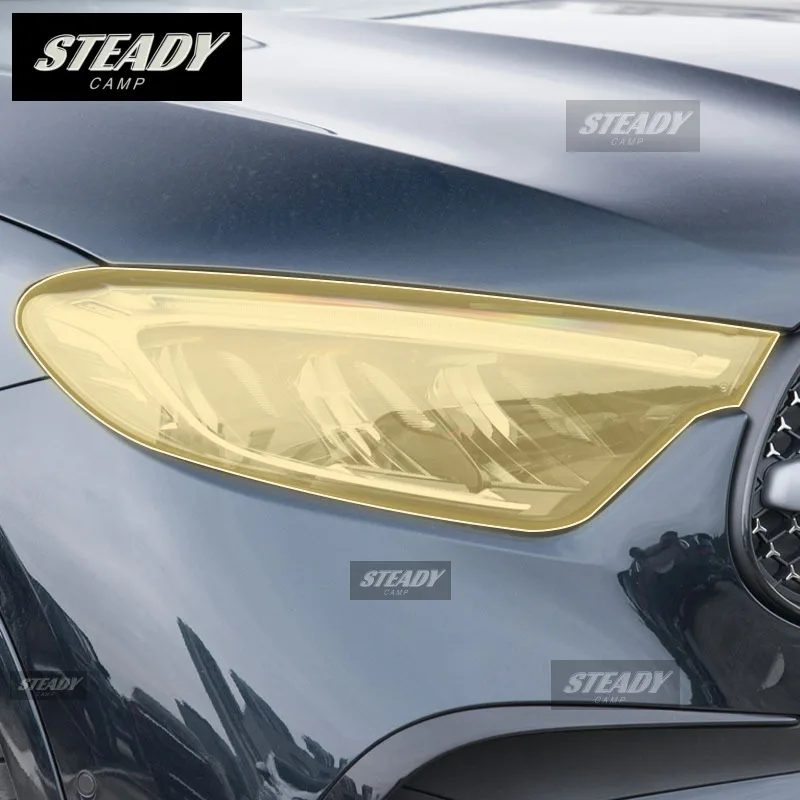 

Pre cutting Car Exterior Headlights PPF transparent protective film TPU film refit For Mercedes Benz X254 GLC 2023-2024