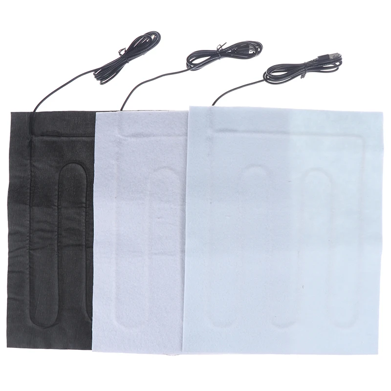 1X Electric Infrared Fever Heat Mat Winter Warm Arm Waist Heat Glove 5V Carbon Fiber Heating Pad USB Heating Film Heating Supply