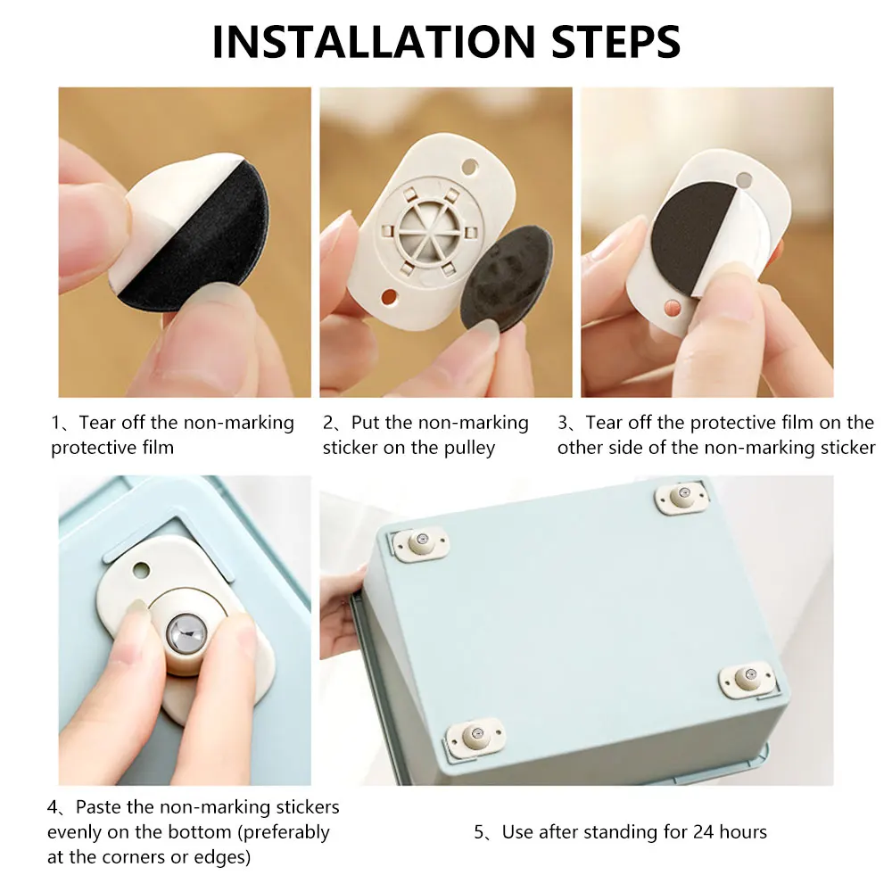 عجلة عالمية كروية كتم صوت ذاتية اللصق ، أثاث ، عجلات من الفولاذ المقاوم للصدأ ، دوران بزاوية ، 1 حبة ، 4 ، 8 ، 12