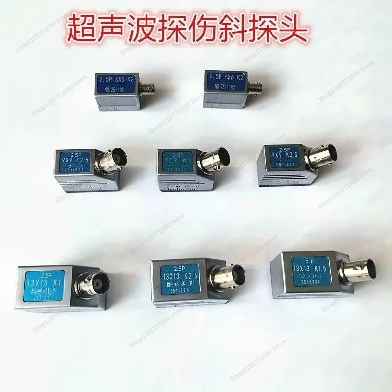 For UT Inspection Angle Beam Probe 2.5MHz K1 K2 K3 Weld Testing Ultrasonic Transducer Probe Cable Testing Consumable