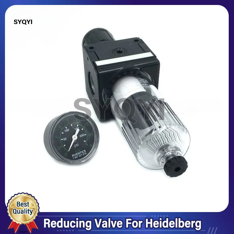 00.580.4443 00.580.3913  Reducing Valve For Heidelberg 0821300350 PM74 SM74 Reducing Valve With Air Gauge Printing Parts