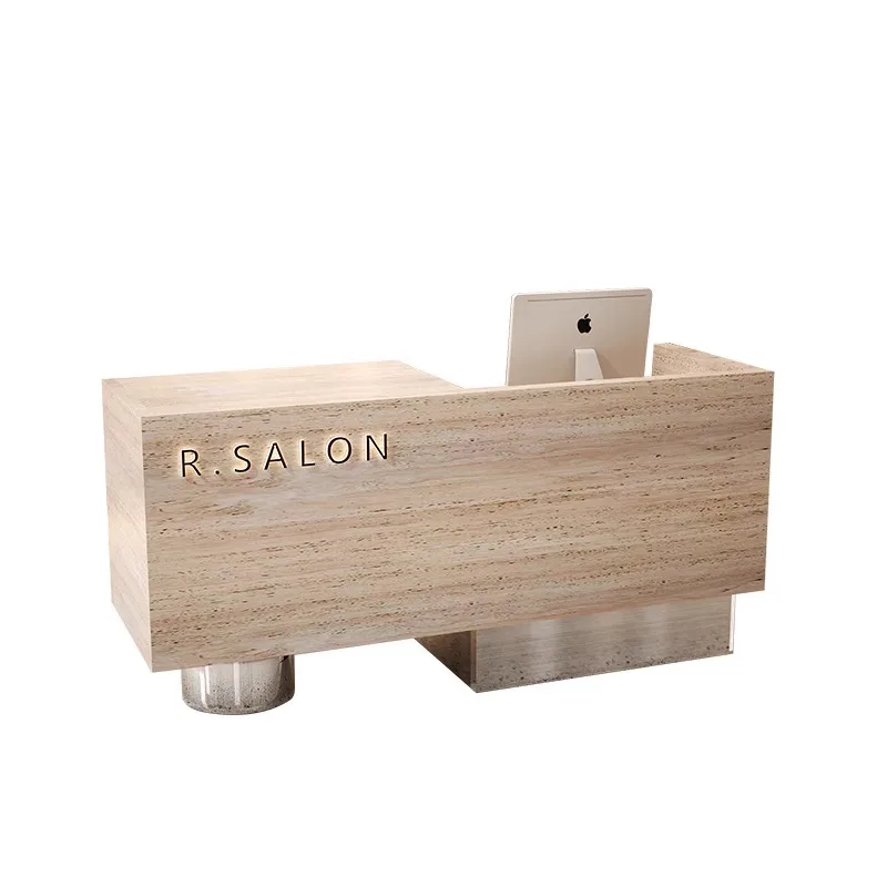 

Касса Магазин одежды Барная стойка Имитация травертина Простая стойка регистрации Одежда Красота Стойка регистрации