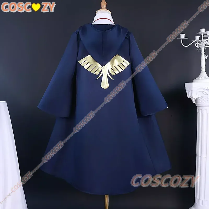 Anime Mashle Magic and Muscles Cosplay Costume Mash Lance Lemon Dot Finn Easton Magic Academy Uniform Blue Robe Wig Shirt Tie