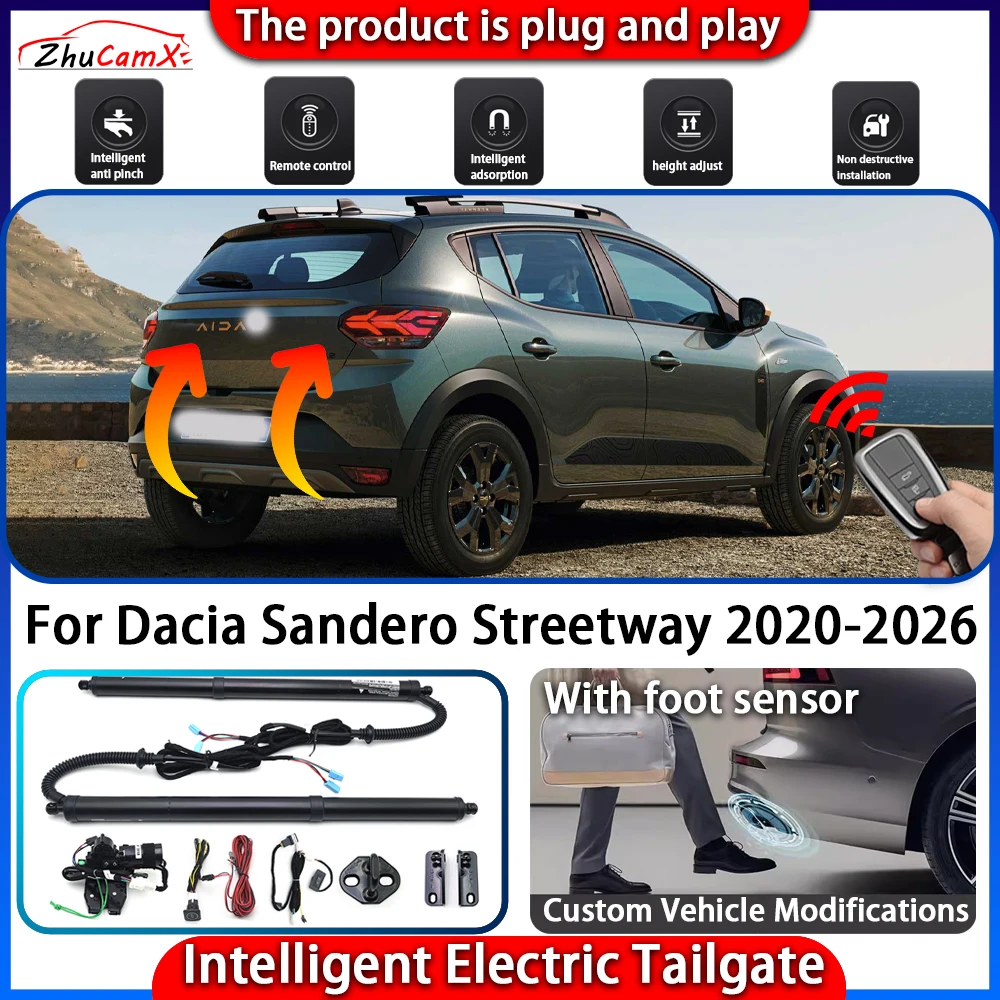 Smart Powered Tailgate System for Dacia Sandero Streetway 2020-2026 Automatic Intelligent Electric Trunk Lift Control Kit