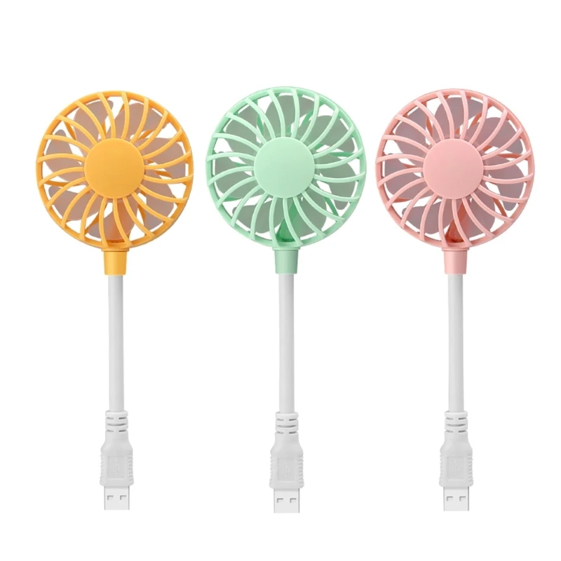 K43B Mini USB Desk Fan 360 Swivels Low Noise Fan for School Dorm Office Camping