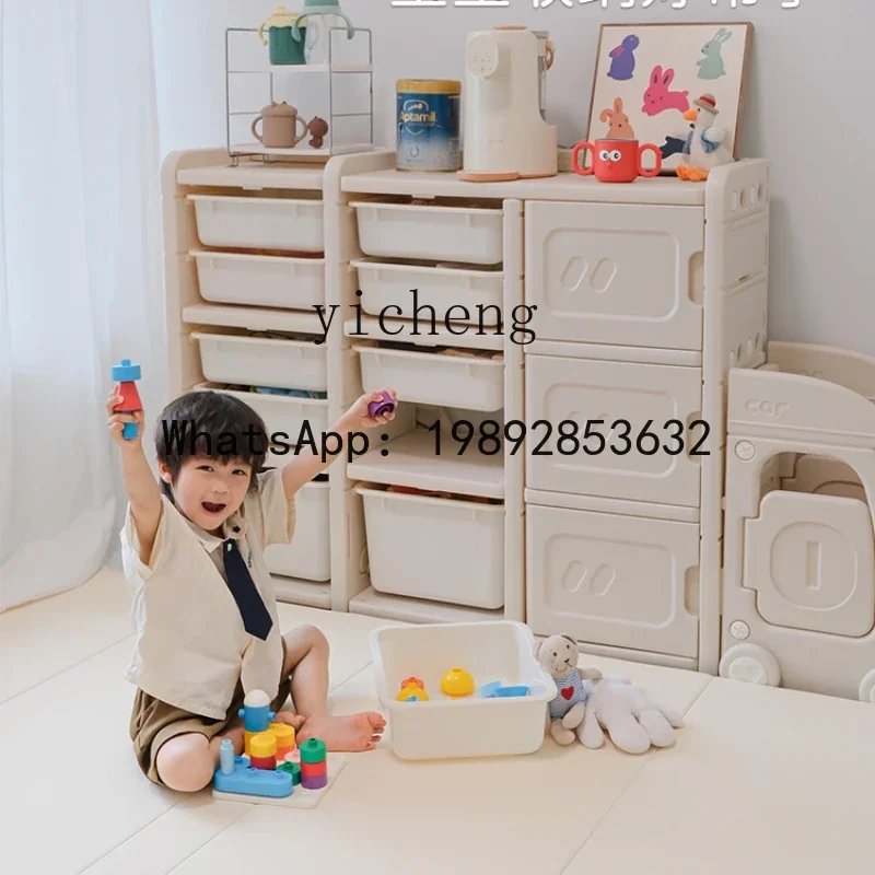 AH لعبة أطفال لتخزين السيارة، رف تخزين متعدد الطبقات لغرفة الأطفال، خزانة ذات سعة كبيرة #2