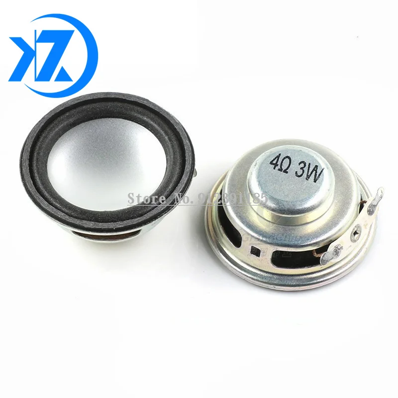 

2PCS/Lot High Quality Speaker Horn 3W 4R Diameter 4CM 5CM 40MM Mini Amplifier Rubber Gasket Loudspeaker Trumpet White