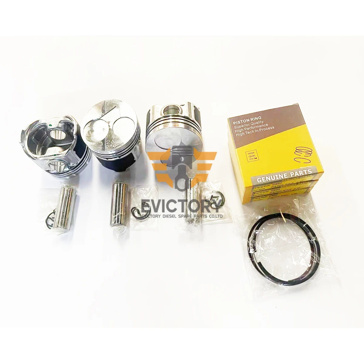 For KUBOTA D902 repair kit piston ring crankshaft conrod bearing + connecting rod