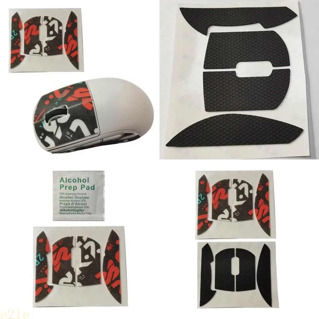 

E21E Mouse Skates Skin Side Stickers Anti-slip Pad Grip Tape for PulsarX2 Mouse