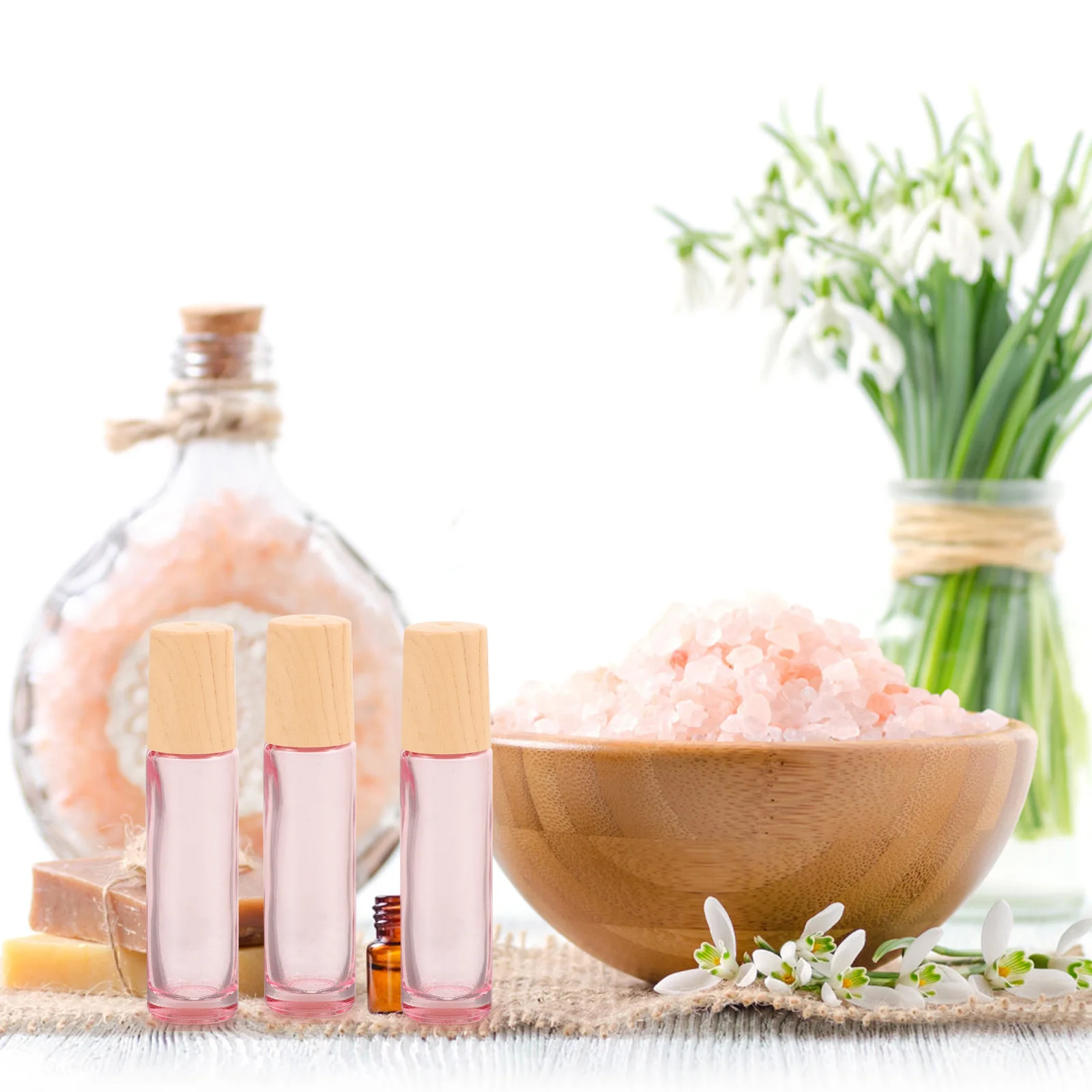 

8Pcs Roller Bottles for Oils Leak Proof Glass Essential Oil Roll on Bottles Portable Travel Perfume Dispenser Perfume Roller