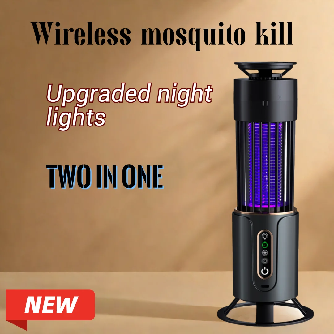 2025 New Electric Mosquito Killer Lamp Insect Fly Trap Camping Outdoor Camping Light USB Timing Mosquito Killer Insect Repellent
