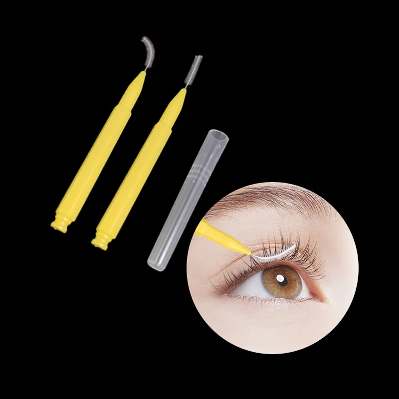 5Pcs/Set Silicone Keratin Eyelash Perm Pads Cover Strip With Eyelash Brush And Glue Combination Eyelash Accessories Makeup Tool